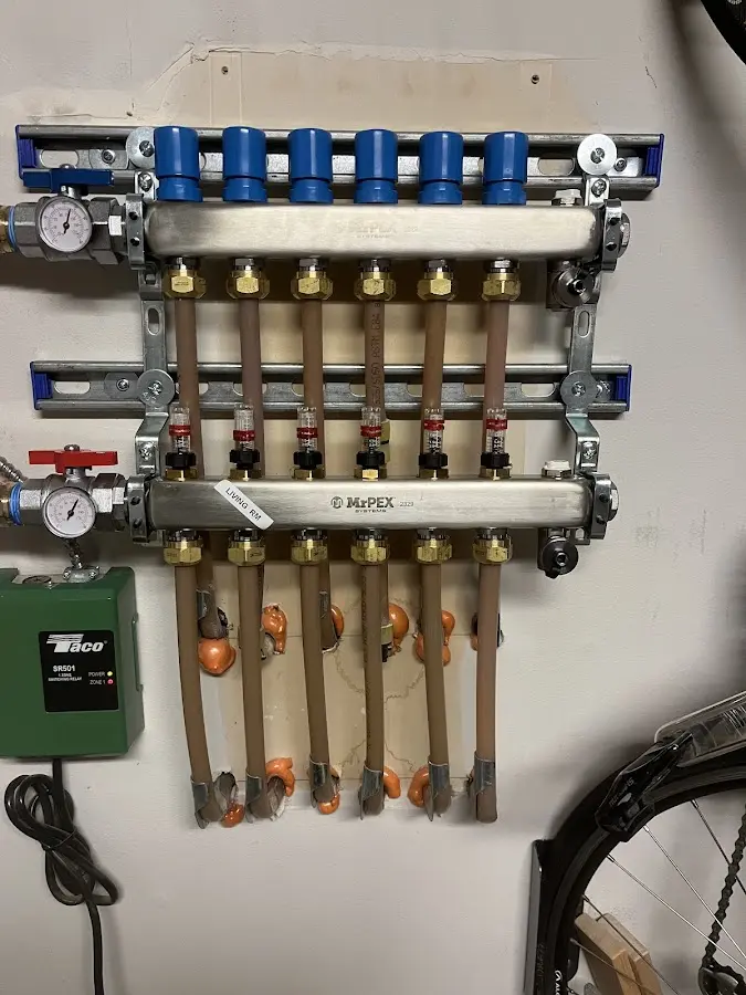 Plumber performing Gas Leak Detection at a residential property in Patterson